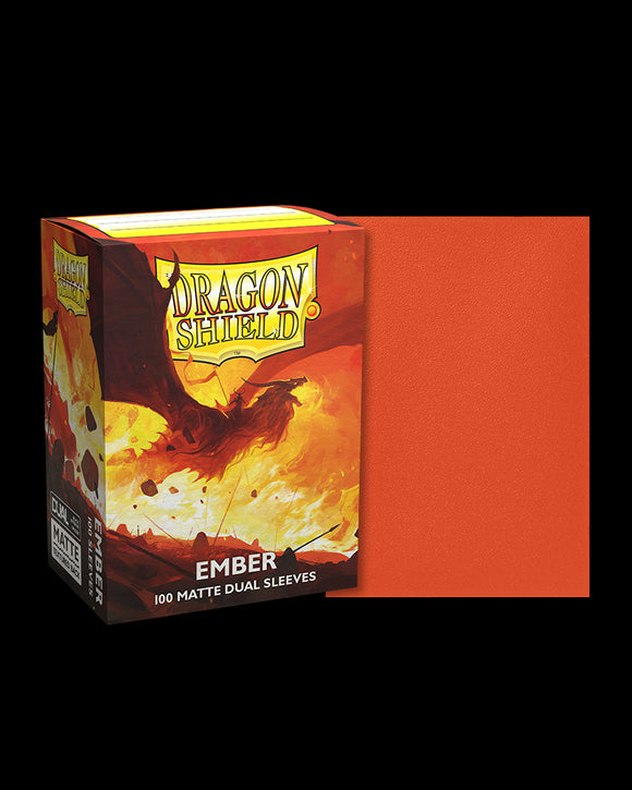 100ct Dual Matte Sleeves - Ember