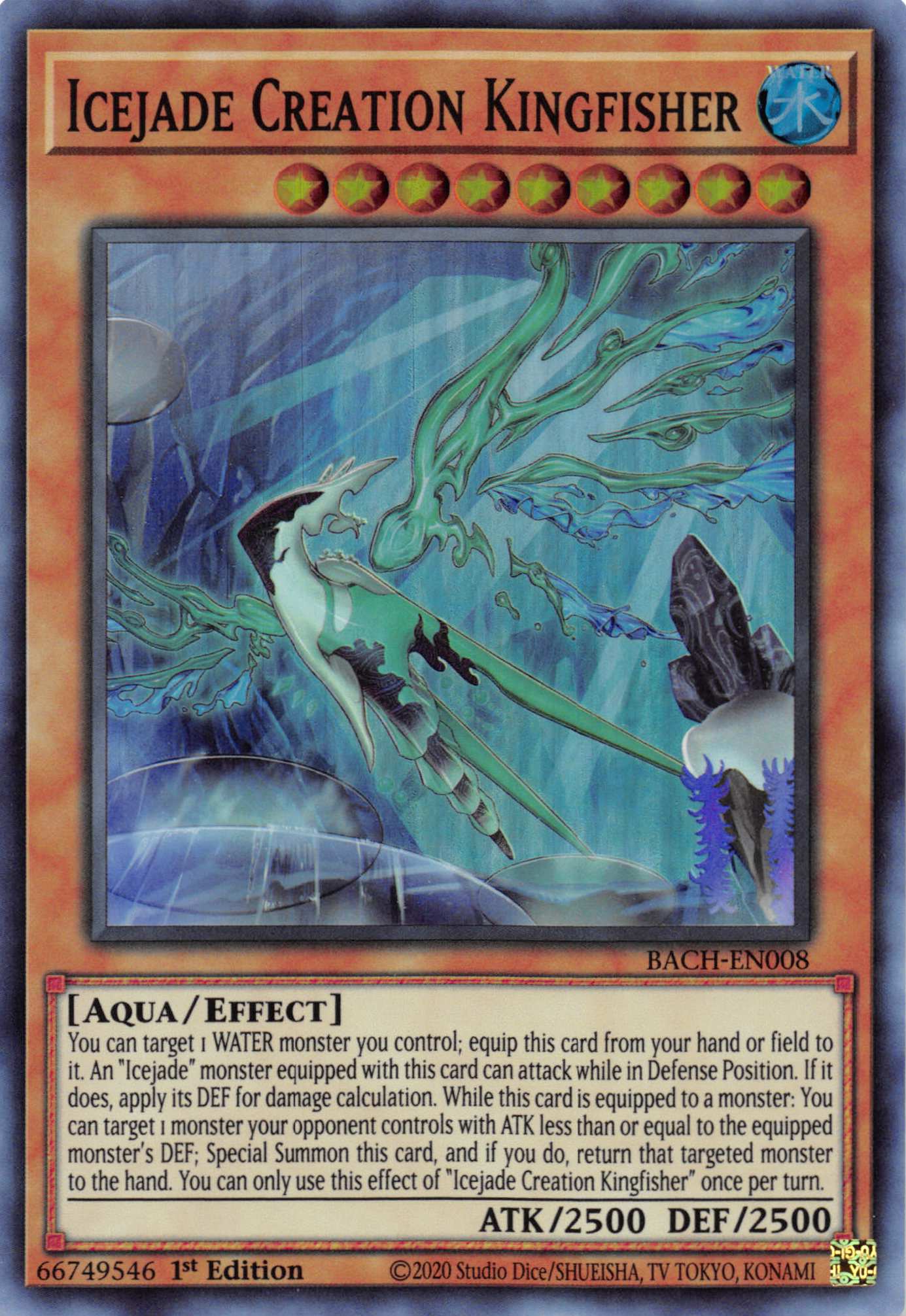 Icejade Creation Kingfisher [BACH-EN008] Super Rare - Duel Kingdom