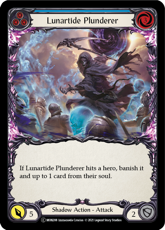 Lunartide Plunderer (Blue) (Rainbow Foil) [U-MON208-RF] Unlimited Rainbow Foil - Duel Kingdom