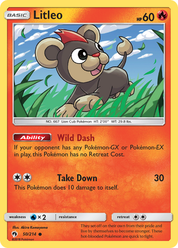 Litleo (50/214) [Sun & Moon: Lost Thunder] - Duel Kingdom