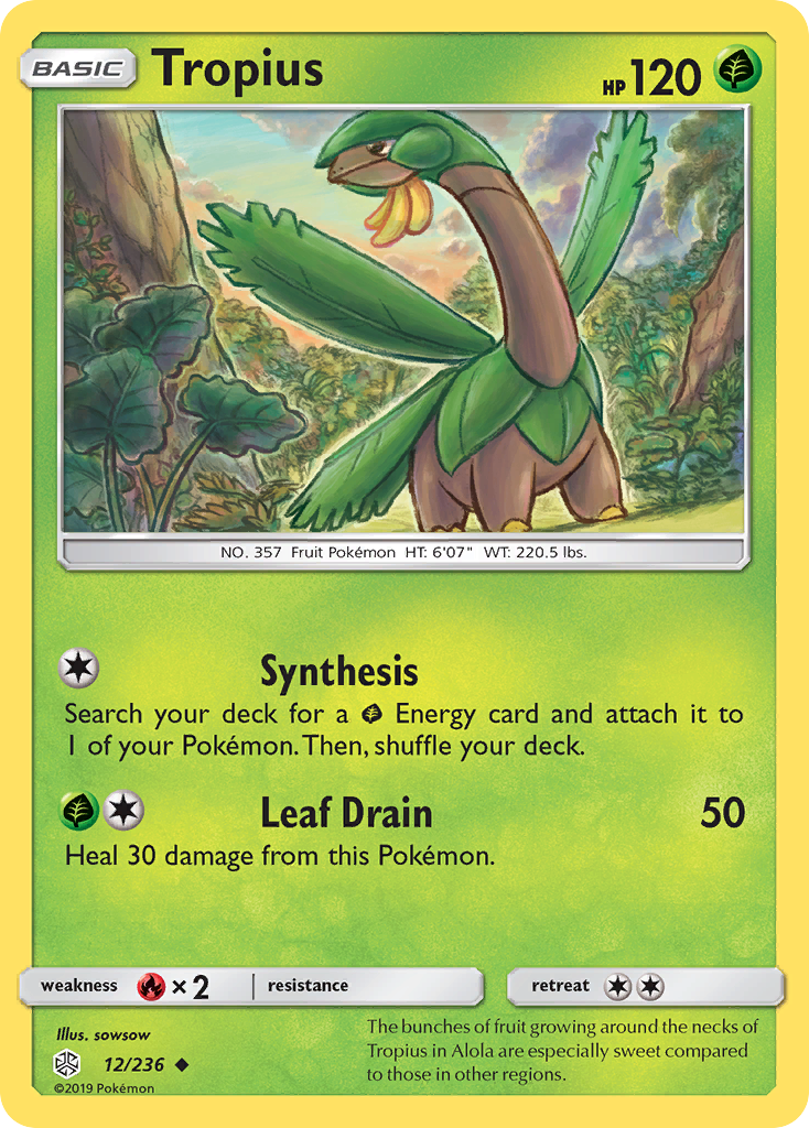 Tropius (12/236) [Sun & Moon: Cosmic Eclipse] - Duel Kingdom