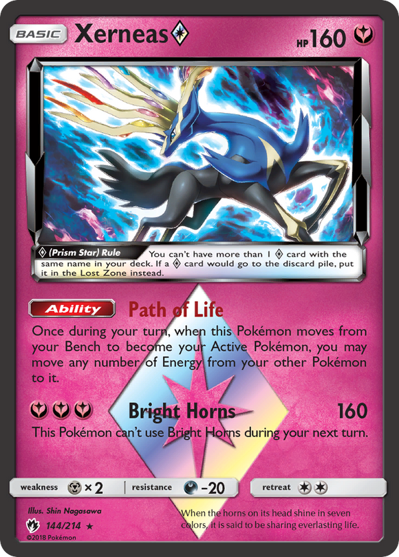 Xerneas (Prism Star) (144/214) [Sun & Moon: Lost Thunder] - Duel Kingdom