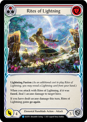Rites of Lightning (Red) [ELE070] 1st Edition Normal - Duel Kingdom