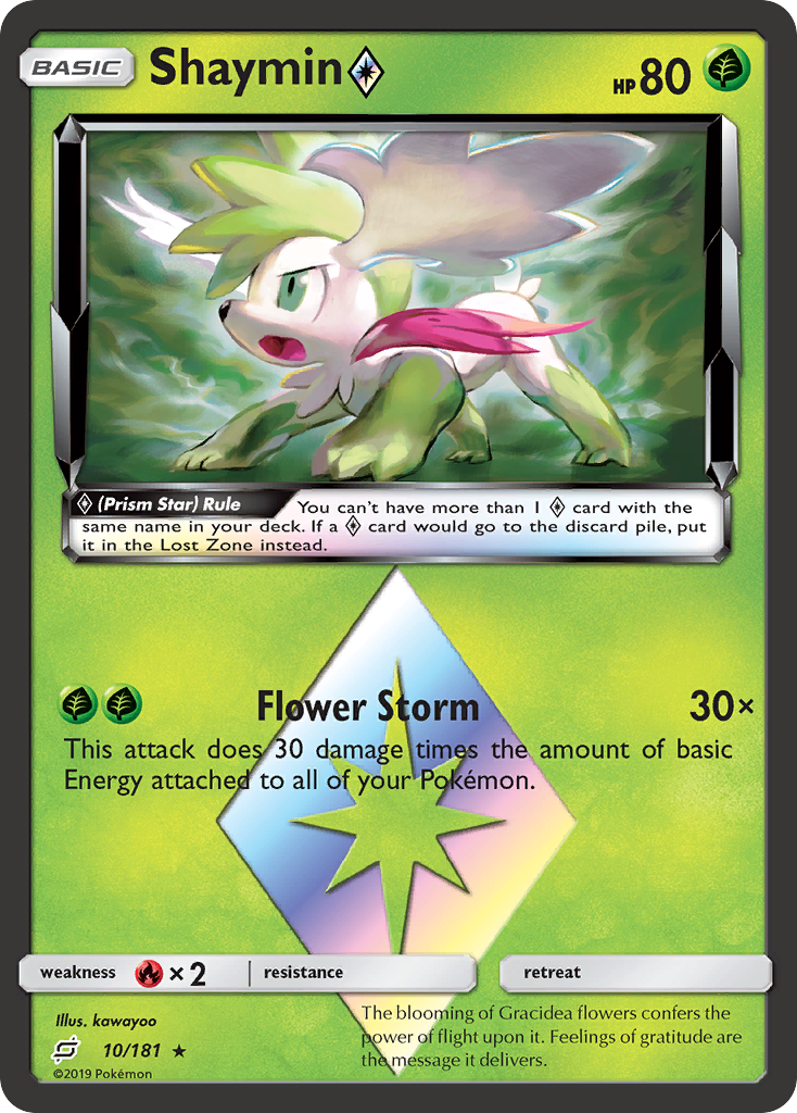 Shaymin (10/181) (Prism Star) [Sun & Moon: Team Up] - Duel Kingdom