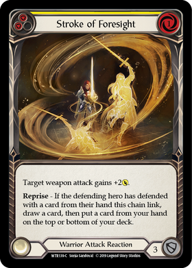 Stroke of Foresight (Yellow) [WTR139-C] Alpha Print Normal - Duel Kingdom