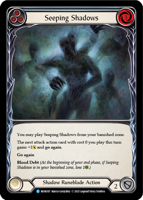 Seeping Shadows (Blue) [MON167] 1st Edition Normal - Duel Kingdom