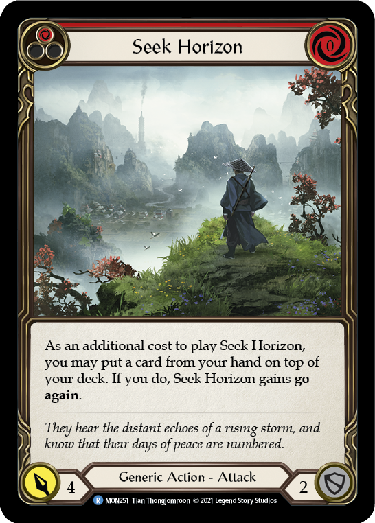 Seek Horizon (Red) [MON251] 1st Edition Normal - Duel Kingdom