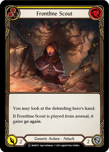 Frontline Scout (Yellow) (Rainbow Foil) [U-MON273-RF] Unlimited Rainbow Foil - Duel Kingdom