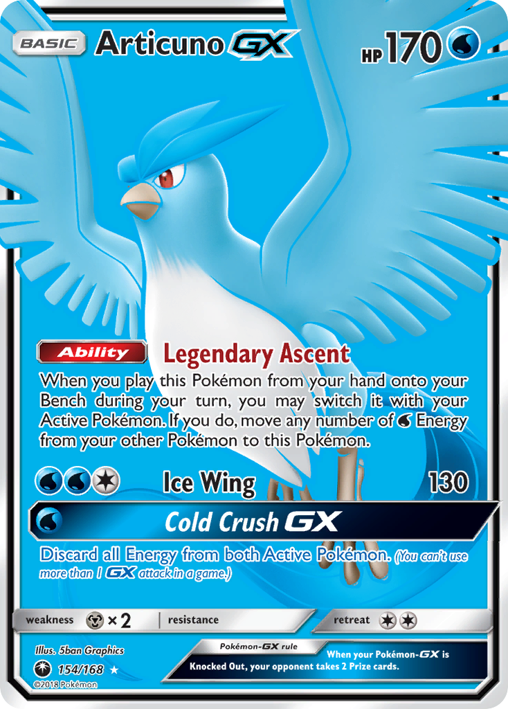 Articuno GX (154/168) [Sun & Moon: Celestial Storm] - Duel Kingdom