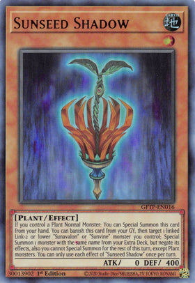 Sunseed Shadow [GFTP-EN016] Ultra Rare