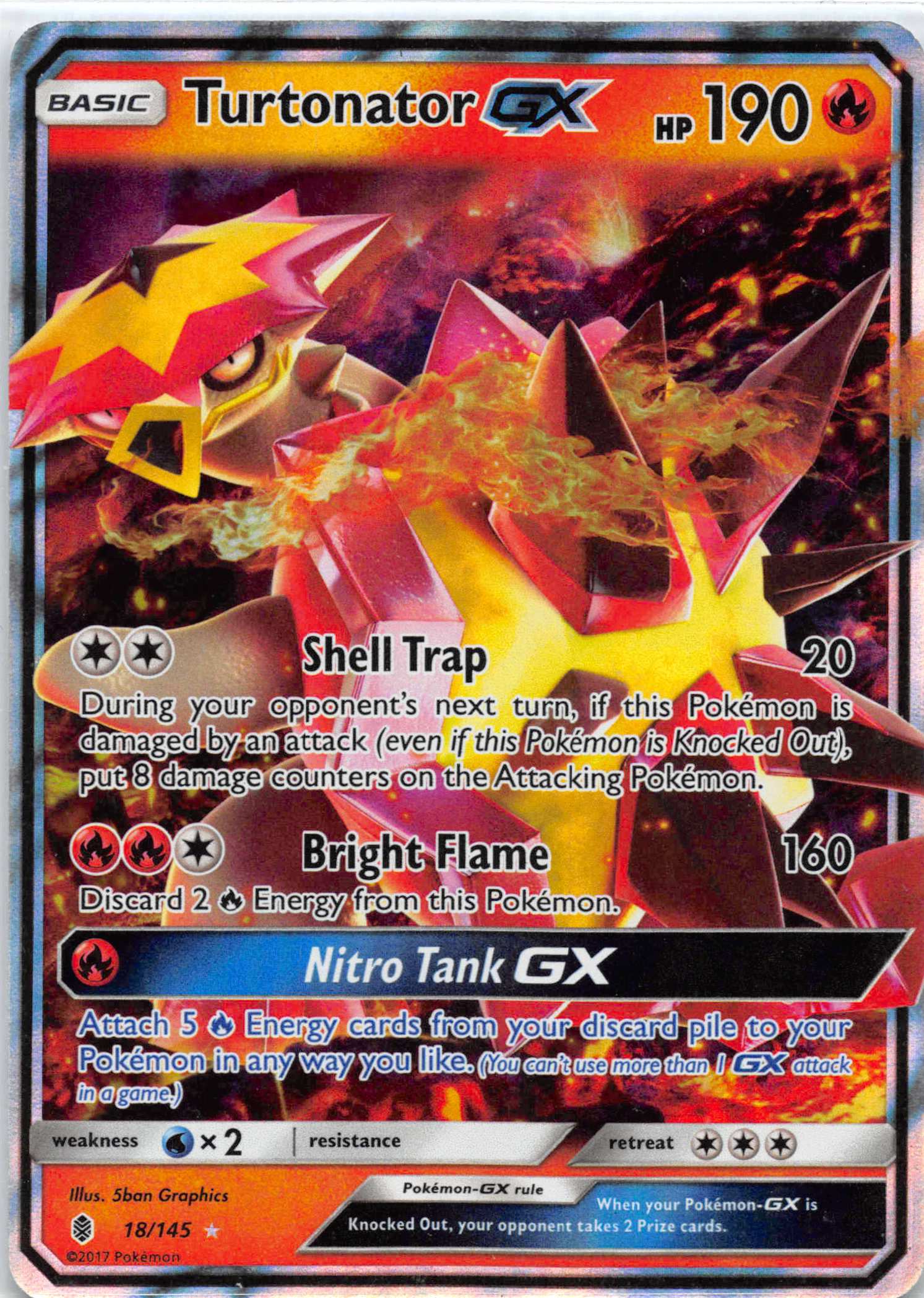 Turtonator GX (18/145) [Sun & Moon: Guardians Rising]