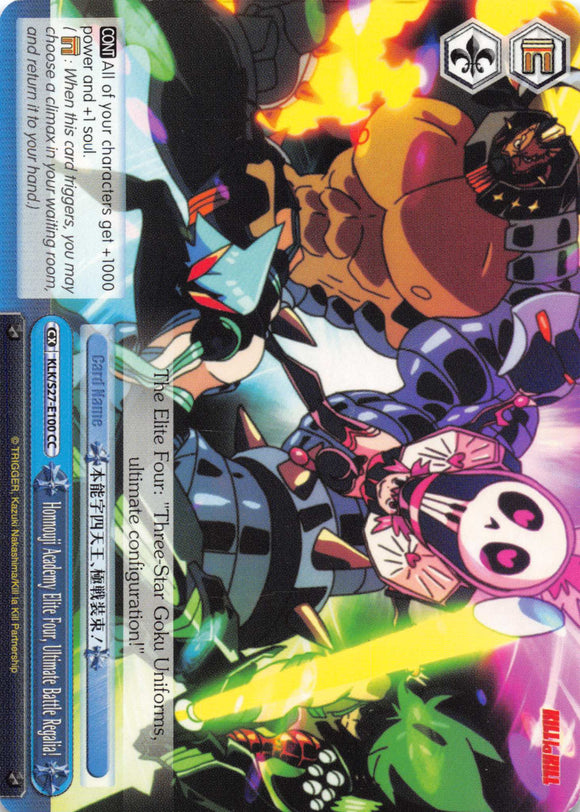 Honnouji Academy Elite Four, Ultimate Battle Regalia! (KLK/S27-E100 CC) [KILL la KILL]