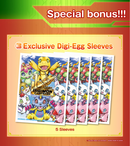 Digimon Card Game Official Sleeves - Tamer's Set 3 (60-Pack) + Bonus 5 Digi Egg Sleeves-2