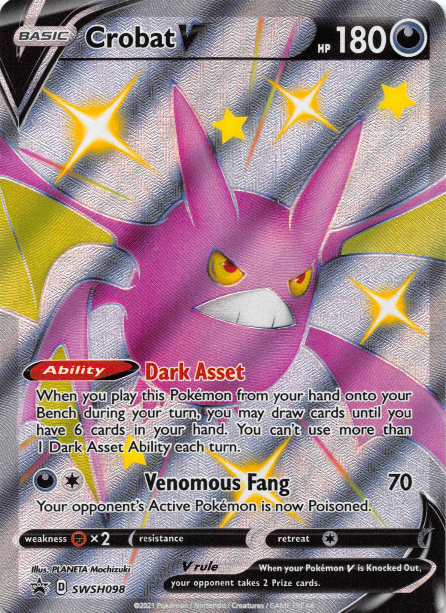 Crobat V (SWSH098) [Sword & Shield: Black Star Promos]