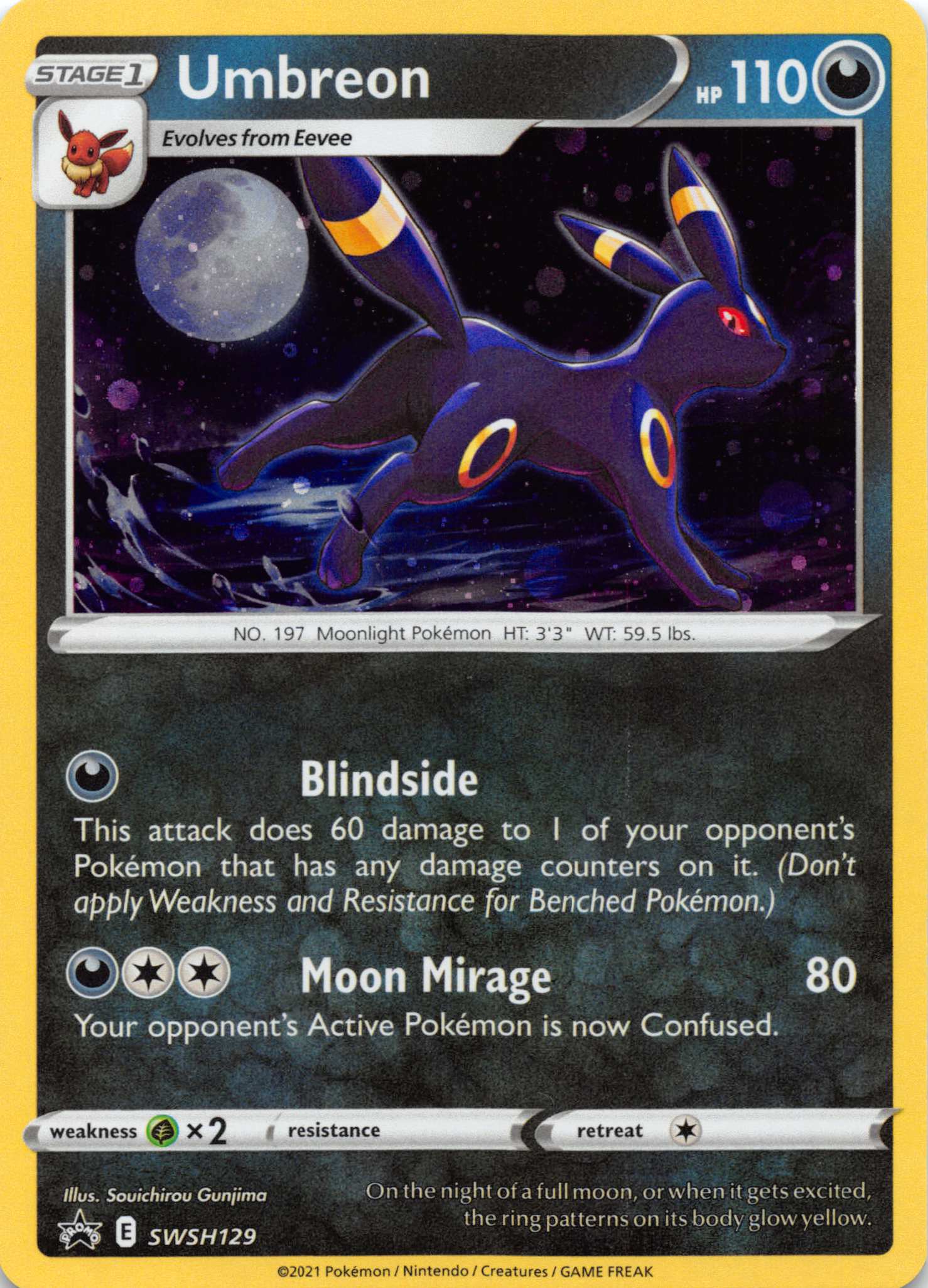 Umbreon (SWSH129) [Sword & Shield: Black Star Promos]