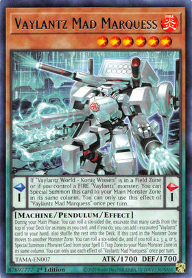 Vaylantz Mad Marquess [TAMA-EN007] Rare